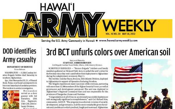 Hawaii Army Weekly - May 18, 2012