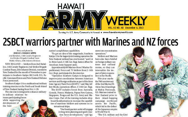 Hawaii Army Weekly - June 12, 2013