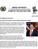 1st Infantry Division Press Releases - 04.30.2018