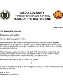 1st Infantry Division Press Releases - 06.04.2018