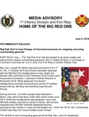1st Infantry Division Press Releases - 06.05.2018