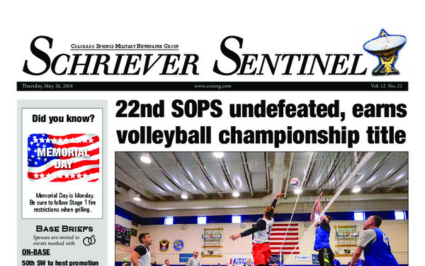 Schriever Sentinel  - May 24, 2018