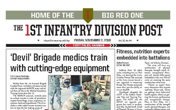 The 1st Infantry Division Post - November 1, 2018