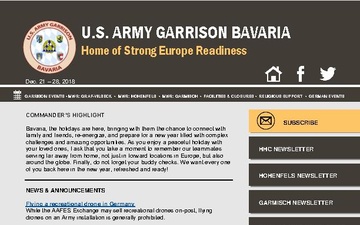 U.S. Army Garrison Bavaria Community Highlights - 12.21.2018