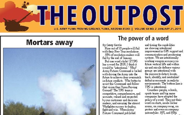 The Outpost - U.S. Army Yuma Proving Ground - January 21, 2019