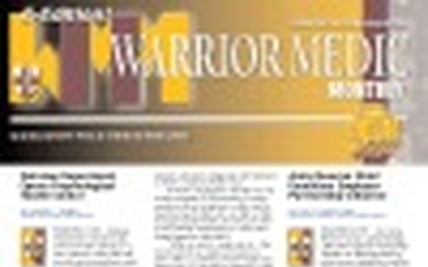 AR-MEDCOM Warrior Medic Monthly Newsletter - February 15, 2009