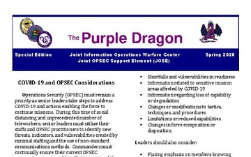 Purple Dragon OPSEC Newsletter - 04.20.2020