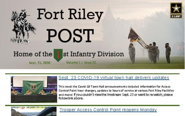 The 1st Infantry Division Post - September 25, 2020
