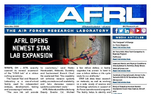 AFRL Newsletter - November 5, 2020