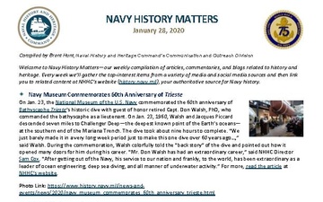 Navy History Matters - 01.28.2020