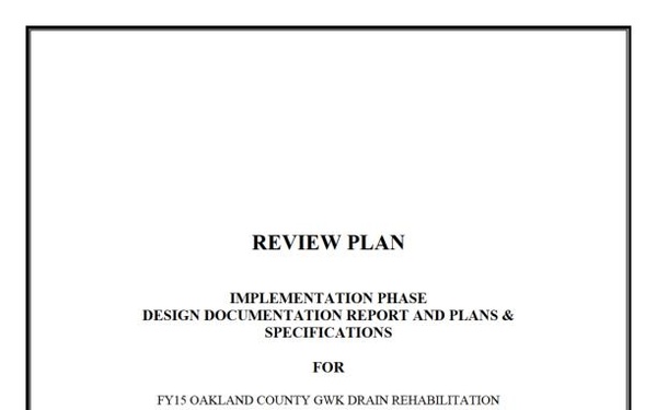 U.S. Army Corps of Engineers, Chicago District - Draft Documents - April 2, 2015