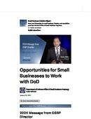 DoD Small Business Bulletin+Digest - 01.26.2024