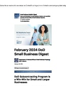 DoD Small Business Bulletin+Digest - 02.23.2024