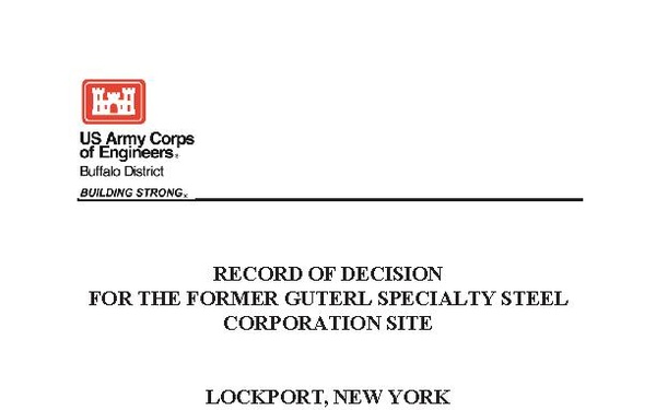 U.S. Army Corps of Engineers, Buffalo District - Draft Documents - March 1, 2023