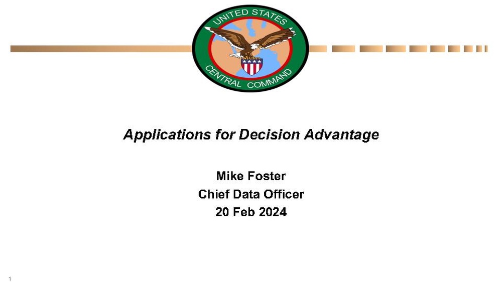 DVIDS - Publications - CDAO’s Advantage DoD 2024: Defense Data & AI ...