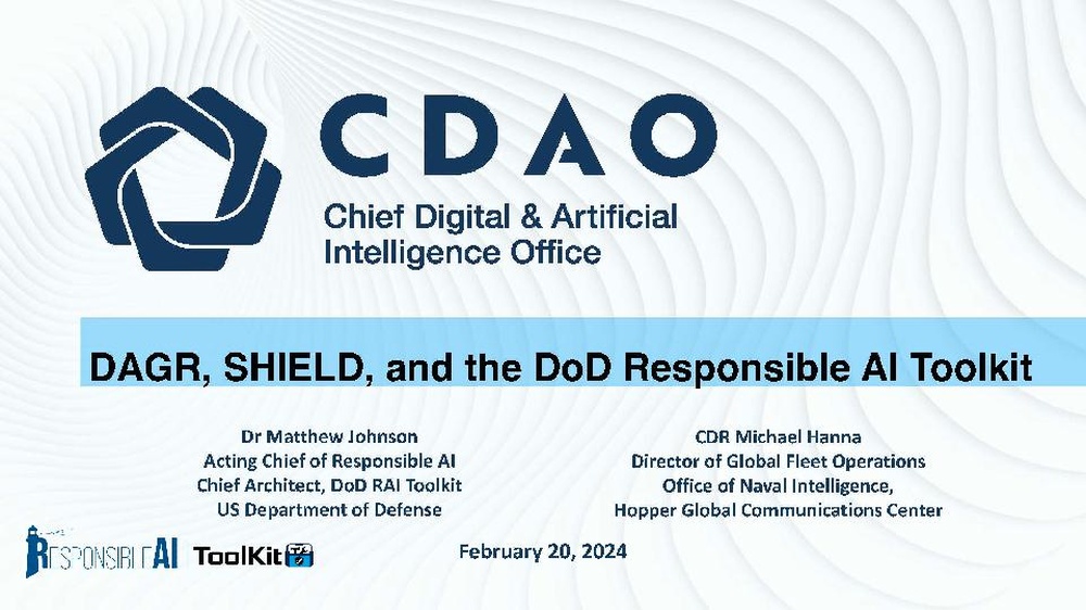 DVIDS - Publications - CDAO’s Advantage DoD 2024: Defense Data & AI ...