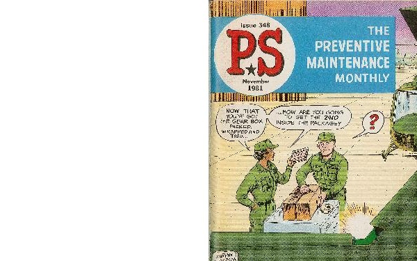 PS: The Preventive Maintenance Magazine - November 1, 1981
