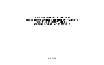 U.S. Army Corps of Engineers, Chicago District - Draft Documents - 04.26.2024