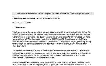 U.S. Army Corps of Engineers, Buffalo District - Draft Documents - 09.27.2024