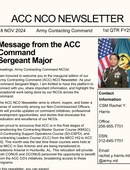 Army Contracting Command NCO Newsletter - 11.22.2024