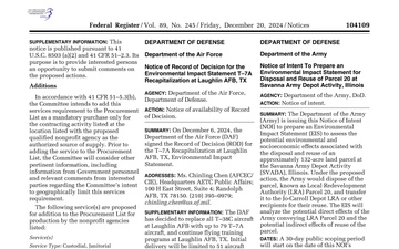 U.S. Army Corps of Engineers, Louisville District - Draft Documents - 12.20.2024