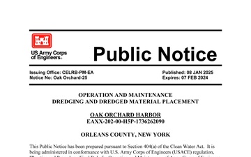 U.S. Army Corps of Engineers, Buffalo District - Draft Documents - 01.08.2025