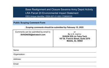 U.S. Army Corps of Engineers, Louisville District - Draft Documents - 01.10.2025