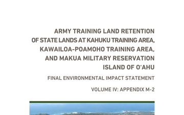 U.S. Army Garrison Hawaii Public Notices - 05.13.2025