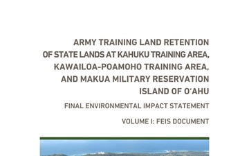 U.S. Army Garrison Hawaii Public Notices - 05.13.2025