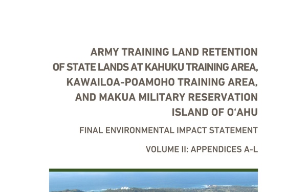 U.S. Army Garrison Hawaii Public Notices - May 13, 2025