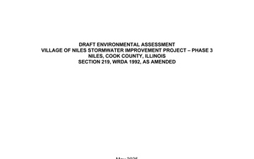 U.S. Army Corps of Engineers, Chicago District - Draft Documents - 05.22.2025