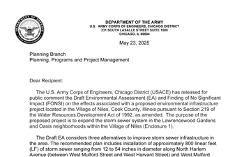 U.S. Army Corps of Engineers, Chicago District - Draft Documents - 05.22.2025