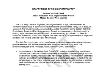 U.S. Army Corps of Engineers, Huntington District - Draft Documents - 06.09.2025