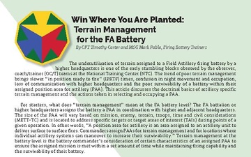 Field Artillery Professional Bulletin - 06.09.2025