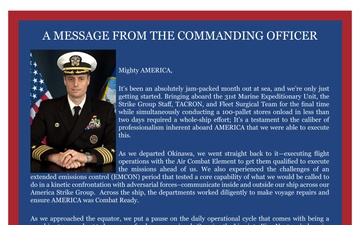 Letter from the Commanding Officer - 06.12.2025