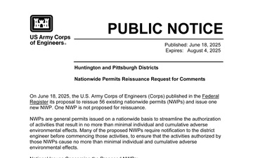 U.S. Army Corps of Engineers, Huntington District - Draft Documents - 06.18.2025
