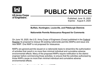 U.S. Army Corps of Engineers, Huntington District - Draft Documents - 06.18.2025