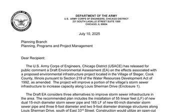 U.S. Army Corps of Engineers, Chicago District - Draft Documents - 07.09.2025