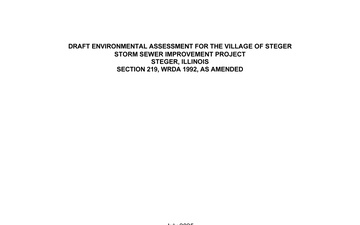 U.S. Army Corps of Engineers, Chicago District - Draft Documents - 07.09.2025