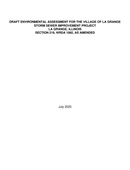 U.S. Army Corps of Engineers, Chicago District - Draft Documents - 07.21.2025