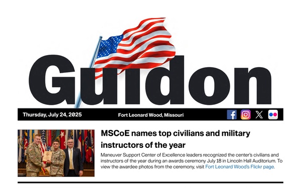 Fort Leonard Wood GUIDON - July 24, 2025