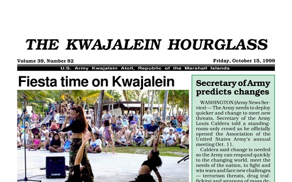 The Kwajalein Hourglass - October 15, 1999
