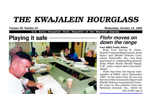 The Kwajalein Hourglass - October 13, 1999