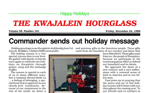 The Kwajalein Hourglass - December 24, 1999