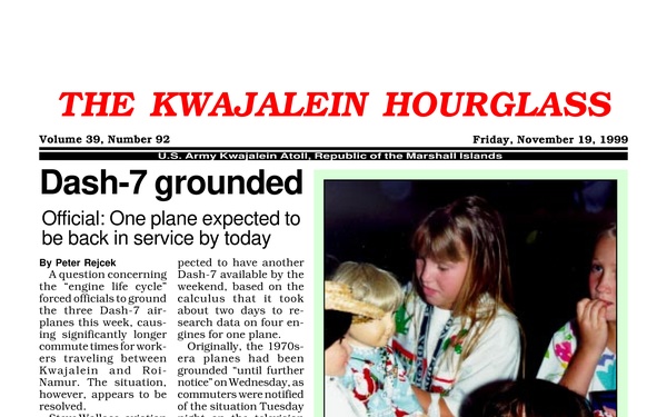 The Kwajalein Hourglass - November 19, 1999