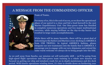 Letter from the Commanding Officer - 08.10.2025