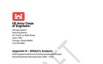 U.S. Army Corps of Engineers, Chicago District - Draft Documents - 09.10.2025