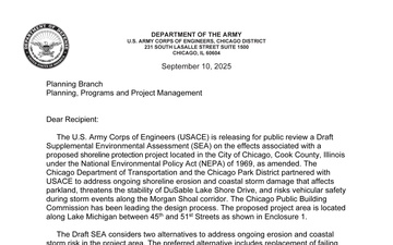 U.S. Army Corps of Engineers, Chicago District - Draft Documents - 09.10.2025
