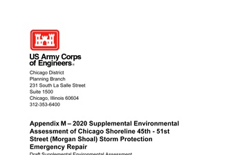 U.S. Army Corps of Engineers, Chicago District - Draft Documents - 09.10.2025