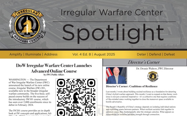 Irregular Warfare Center Spotlight - September 12, 2025